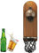 Decapsuleur Mural Biere Ouvre-Bouteilles: YIDM Ouvre-bouteille de Bière Magnétique, Decapsuleur Mural Biere Vintage, Montage Mural Décapsuleur, Ouvre Bouteille Mural en Bois pour Bar Maison(23*7*5)