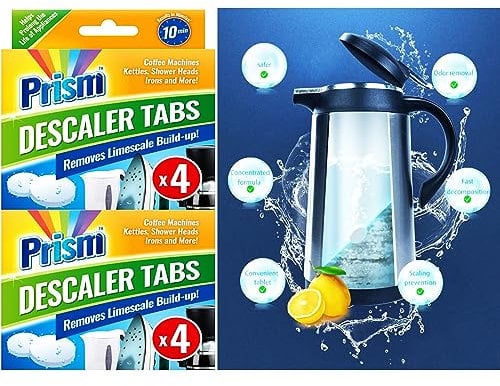 8 Pcs Descaler Tabs Set Removes DIY Limescale Kettle Iron Shower Head Coffee Machine Home & Office Appliances Tablets UK FREE P&P