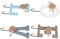 Cintres Décoratifs 6 Lettres Porte-manteau Mural En Bois Fer Design Rétro Scratch Ronds À Perles