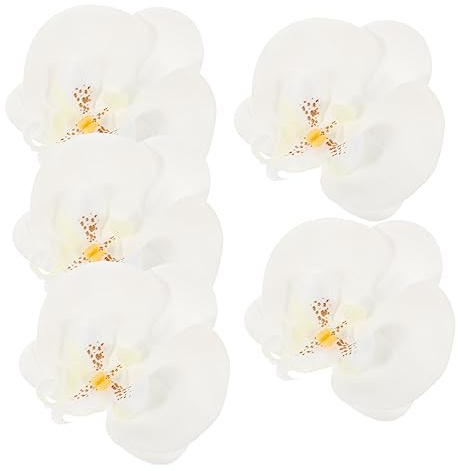 Abaodam 5 Stücke Künstliche Orchidee Köpfe Gefälschte Phalaenopsis Orchidee Handwerk für Haar und Kleidung Decor