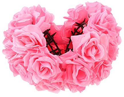 DECHOUS Rosenkugel Blumendekoration Pinke Rose Küssen Tischdekorationen Hausdekorationen Für Zu Hause Abschlussball- Esstisch Dekoration Seidentuch Rosa Angelleine Hochzeit
