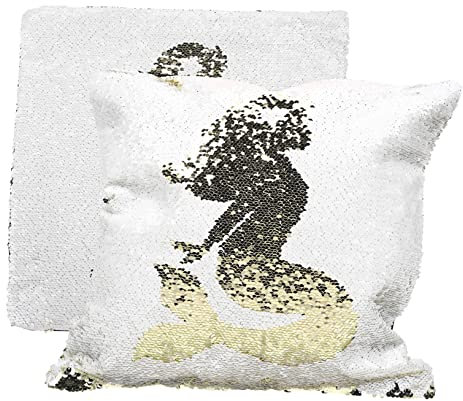 PRETYZOOM Elegantes Wende-Pailletten-Kissen Leinen-Kissenbezug-Set Pailletten-Glitzer-Kissenbezug Für Wohnzimmer-Sofa Dekoratives Kissen