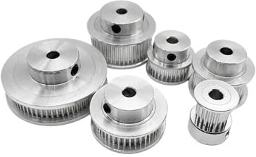 Aqxypas 2GT Timing Pulle 20T 30T 32T 36T 40T 48T 60T 80 Zähne Bohrung 5/6/8mm Gürtel Breite 6/10mm 3D Drucker GT2 Zahnriemen Pulley(6mm,30 Teeth_6MM)