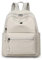 YUESITE Damen Rucksack Wasserdichte Nylon Casual Schultasche Daypack Leichtgewicht Reiserucksack Minirucksack Elegant,leichte Rucksackhandtasche zum Alltag Reise Schule Freizeit Einkaufen OffWhite