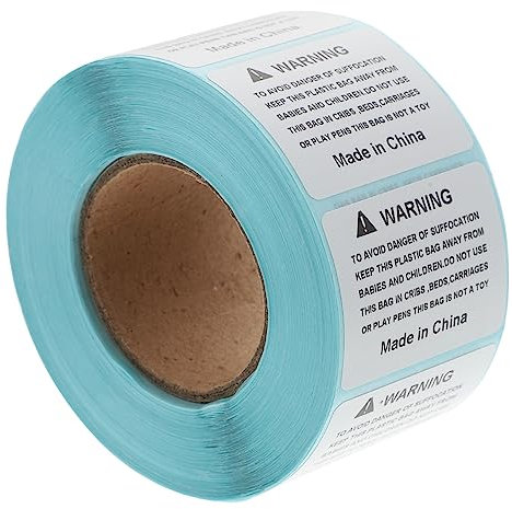 VILLFUL 800 Stück Warnetiketten Anti-erstickungs-aufkleber Versandetikett Verpackungsetikett Selbstklebend Kleberückstände