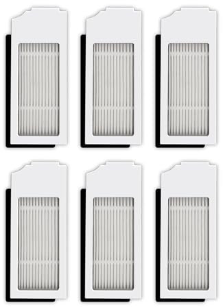 (6 Pezzi) N20 Plus Filtri HEPA Parti di ricambio compatibili con ECOVACS DEEBOT N20 Plus/ N20 Pro Plus/ X1 Omni/ T10/ T10 Plus/ T10 Turbo/ T10 Omni Robot Aspirapolvere, Filtri Kit Accessori