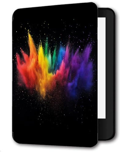 Case For 6 Amazon Paperwhite 10th Generation (Model No.PQ94WIF) 2018 Released PU Leather Case Paperwhite smart Sleep/Wake Paperwhite Cover-Colorful Fuel Abstract Art