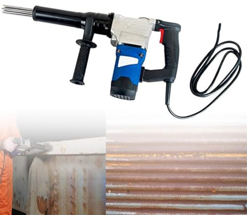 Electric Needle Scaler High Power Handheld Needle Derusting Gun Electric Jet Chisels for Removal of Rust, Weld Slag and Paint