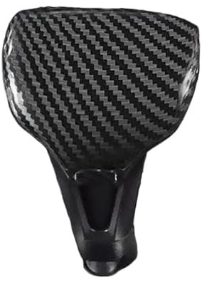 Schaltknauf für Autos Abdeckung Schalthebel Handball Trim Aufkleber Für C-RV Für CRV 2017-2021 ABS Innen Abdeckung Auto Getriebe Kopf Schaltknauf Getriebeknauf(ABS Carbon Fiber)