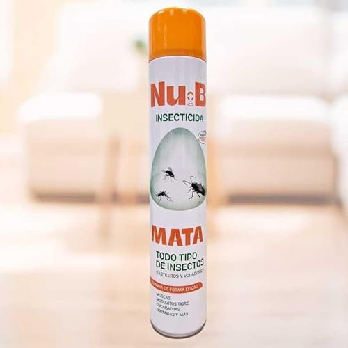 Insecticida Acaricida Triple Acción, Mata Todo Tipo de Insectos Voladores y Rastreros, Efecto Inmediato y 5 Semanas de Protección, Aroma Verbena y Geranio, 750ml