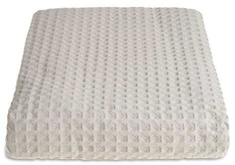 Allure Hotel Collection Waffle Blanket - 100% Cotton, Waffle Textured Throw, Luxury Large Bedspread, Super Soft (Taupe, Extra Large - 250 x 260cm)
