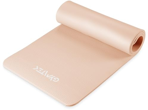 Gymtek Trainingsmatte - Yogamatte - 180x61cm - NBR 1,5cm Dicke - Fitness - Gymnastikmatte - Tragegurte - Pilates - Sportmatte - Dick - Abwertung der Bewegung - Aerobic