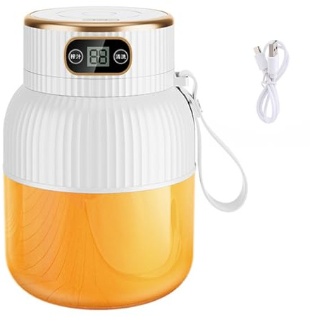 600 ml Portable Jus Maker USB Rechargeable Juicer Cup Juicer Cup avec moteur puissant pour la maison et la salle de sport