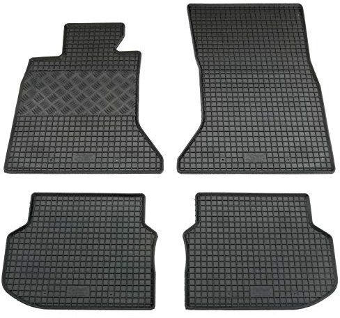 Gummi Fußmatten Set, 4teilig, Gummifußmatten Gummimatten Matten