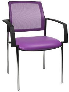 TOPSTAR 2 BtoB 10 Besucherstühle lila