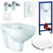 Grohe Vorwandelement mit Grohe WC spülrandlos mit Beschichtung, Komplett-Set