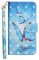 Samsung Galaxy J6 Phone Case, Shockproof 3D Premium PU Leather Flip Wallet Case with Magnetic Kickstand ID Card Holder Slot Folio TPU Bumper Protective Skin Cover for Samsung Galaxy J6 Blue Butterfly