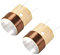 sourcing map 2pcs 25.5mm 1 Woofer Voice Coil 4 Layers Round Copper Wire Bass Speaker Replacement