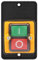 Riuty Le Bouton-Poussoir de perceuse, 10A AC220V / 380V Commande de commutateur de Bouton Marche/arrêt de commutateur de Bouton-Poussoir pour la Table de Coupe de Machines de Travail du Bois