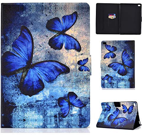 Coque iPad 9.7 2018/2017, Bspring Coque iPad Air 2,étui iPad Air,étui Folio Cuir PU Fleur Étui Smart Cover Stylus Holder pour Apple iPad 6ème/5ème génération,iPad Air 1/2 Réveil Automatique