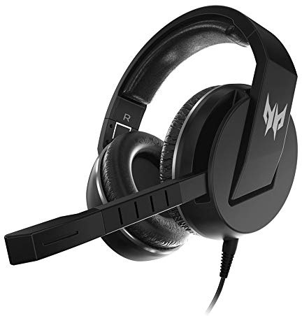 acer Predator Galea 311 True Harmony Sound Gaming Headset: 50mm Drivers - Rotatable Omni-Directional Mic with On-Cable Controls - Black, NP.HDS11.00B, (Pack of 1)