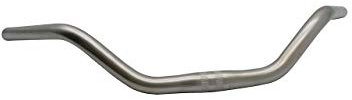 P4B | Fahrradlenker für Citybike - 25,4 mm - aus Stahl in Alu-Look | Cruiser Bügel | Breite = 590 mm | Lenker für City Fahrrad