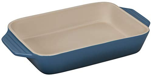 Le Creuset Stoneware Rectangular Dish, 3.15 qt. (12.5 x 8.25), Deep Teal