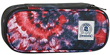 Invicta Ovaler Beutel Twist, Öko-Material, Fuchsia, mit Organizer für Stifte