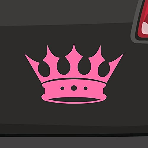 Krone König Kleber -6 Größen- Sticker Queen Crown King Prinz Aufkleber Geschenk in 6 Größen und 21 Farben