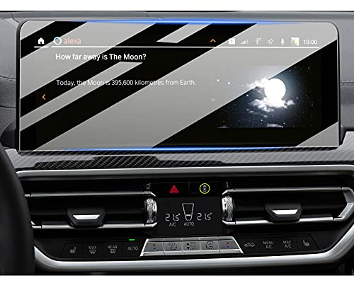 YEE PIN X3 X4 2023 12,3 compatible con BMW X3 G01 / X4 G02 2022 2023 / iX3 2021+ Navegación Protector de pantalla Protector X4 2023 Navi Película de vidrio templado Resistente a los arañazos