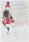 Piccadilly Greetings Piccadilly A41311 Moderne Weihnachtskarte für Enkelin, weiß, 22,9 x 15,2 cm
