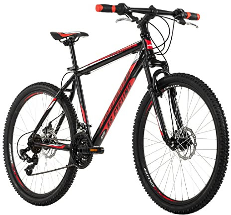 KS Cycling Mountainbike Hardtail 26'' Sharp (Schwarz-Rot, 51 cm)