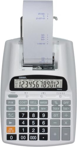 DESQ® Calculatrice imprimante | Impression Bicolore|TAXE| Coût/Vente/Marge