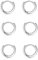 Creolen Silber 925 Klein Ohrringe Set für Damen Mädchen, 3 Paar Helix Piercings Silber Ohrringe für Damen Herren Ohrringe Nase Lippenringe 8mm