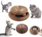 Kratzbrett Katze,Magic Organ Cat Scratching Board,2-in-1 Cat Kratzbrett mit Glöckchen,Foldable Convenient Cat Scratcher Durable Recyclable,Cat Scratcher Cardboard House