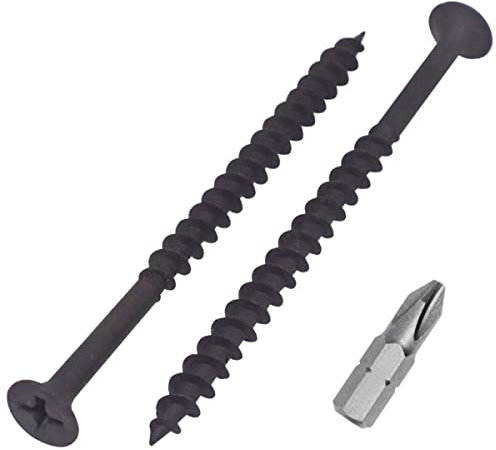 SKIR'CO 30 viti per cartongesso con finitura fosfato nero, 4,2 x 70 mm, viti per legno, testa Phillips Bugle, viti per cartongesso