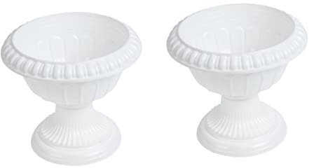 YARNOW 2pièces Porte-Fleurs Européen Pot De Fleurs Décoratif pour Balcon Et Jardin pour Aménagement Extérieur Et Intérieur Dimensions