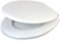 Marco Paul 18 Universal Fit Durable Wooden Toilet Seat Easy Wipeable Ideal Standard Oval White Toilet Seat Easy Clean & Wipeable Solid MDF with Strong Hinges