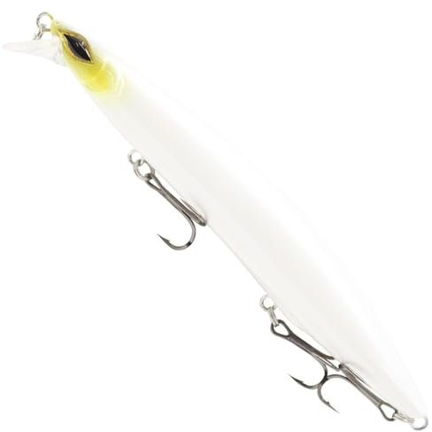 Seika Pro Wobbler Nightveit Junior Silent 12,5cm 19g - Hardbait, Farbe:Pearl White