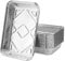 HAKZEON Paquete de 30 bandejas grandes de aluminio de 32 x 26 x 6 cm, 3500 ml, recipientes de papel de aluminio para barbacoa, cocinar, hornear, asar y asar