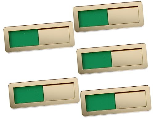 STOBOK 5pcs creative signage Sliding Door Indicator vacant non vacant sign Blank Sign slider occupied sign door indicator sign open closed sign Acrylic Coat hanger Sliding doors office