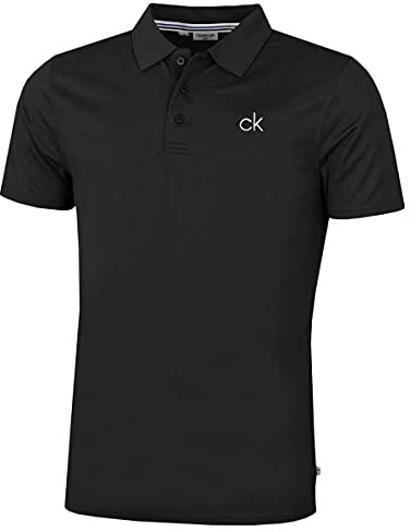 Calvin Klein Hommes Central Žvacuant l'humiditŽ Polo de Golf - Noir - M