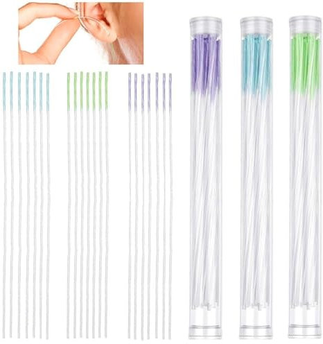 Hrippy 180 Stück Ohrloch-Reiniger, Einweg-Ohrloch-Reinigungsseide, Piercing-Reinigungslinie, Ohrloch-Geruchsentfernung, Reinigungswerkzeuge