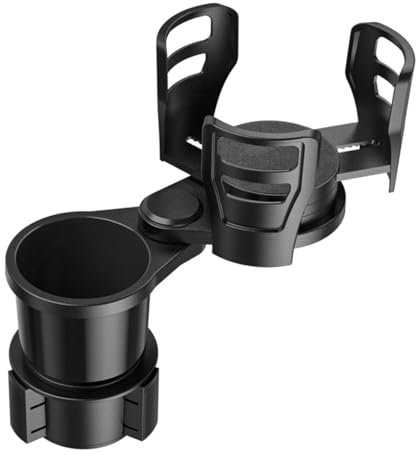 NUZAMAS Soporte para bebidas para coche, soporte ajustable para bebidas, expansor 2 en 1, soporte para bebidas para coche, giratorio 360°, soporte adaptador para coche, marina, caravana