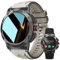 2023 Nuovo smartwatch uomo con chiamate tramite Bluetooth e memoria musicale 1,46 HD 100+ modalità sport 460mAh grande batteria IP68 impermeabile orologio compatibile con Android e iOS nero silicone