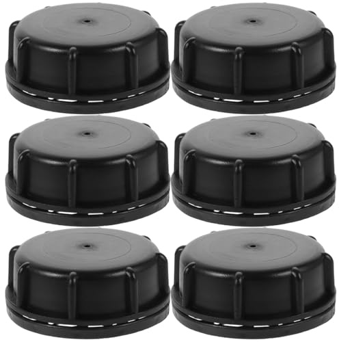 Mobestech 6 Pièces Bouchons De Bidons D'Essence Respirants Avec Joint Étanche Couvercles Empilables Pour Bidons 7.3 Cm Anti-Pression Sécurisés Et Polyvalents