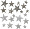 ‎posionks 20 Stück Bügelbild Applikation Stern Fünfzackiger S tern Aufnäher Strass Bügelbilder Glitzer Glänzende Stern-Aufbügelflicken 4/6/8cm für DIY, Kleidung, Rucksack, Hut, Jeans, Schuhe