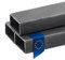 Stahl-Shop24 - Stahl Rechteckrohr Hohlprofil geschweißt Konstruktionsrohr Quadratrohr für Konstruktionen und Geländer Werkstoff S235JRH, Länge:1000 mm, Abmessung:50 x 25 x 2 mm