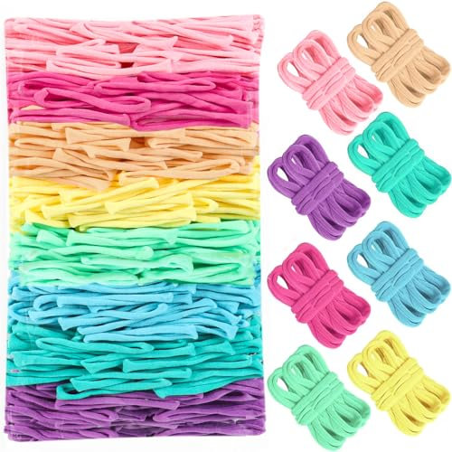 SUGORER Webstuhlschlaufen, 17,8 cm Topflappen, Webstuhl in 8 Farben, strapazierfähiges Nylon, DIY-Set, Bastelprojekte für Kinder und Erwachsene, Pastellschlaufen, flexibles Webstuhl-Set, elastisch