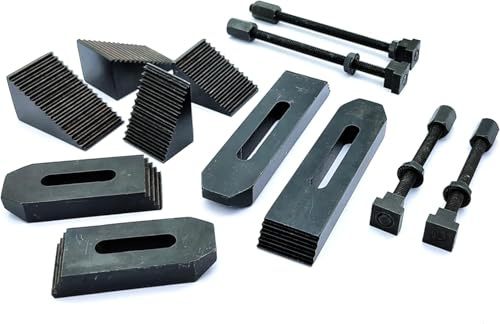 Buyohlic 6mm Clamp Kit For Rotary Tables, Milling Tables, Face Plates & Vertical Slide (24 pcs Clamp Kit- 6mm)